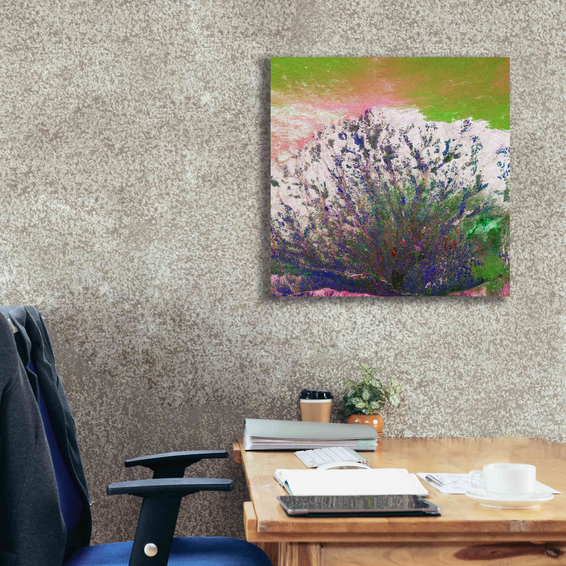 'Earth as Art: Fanned Out,' Canvas Wall Art,26 x 26