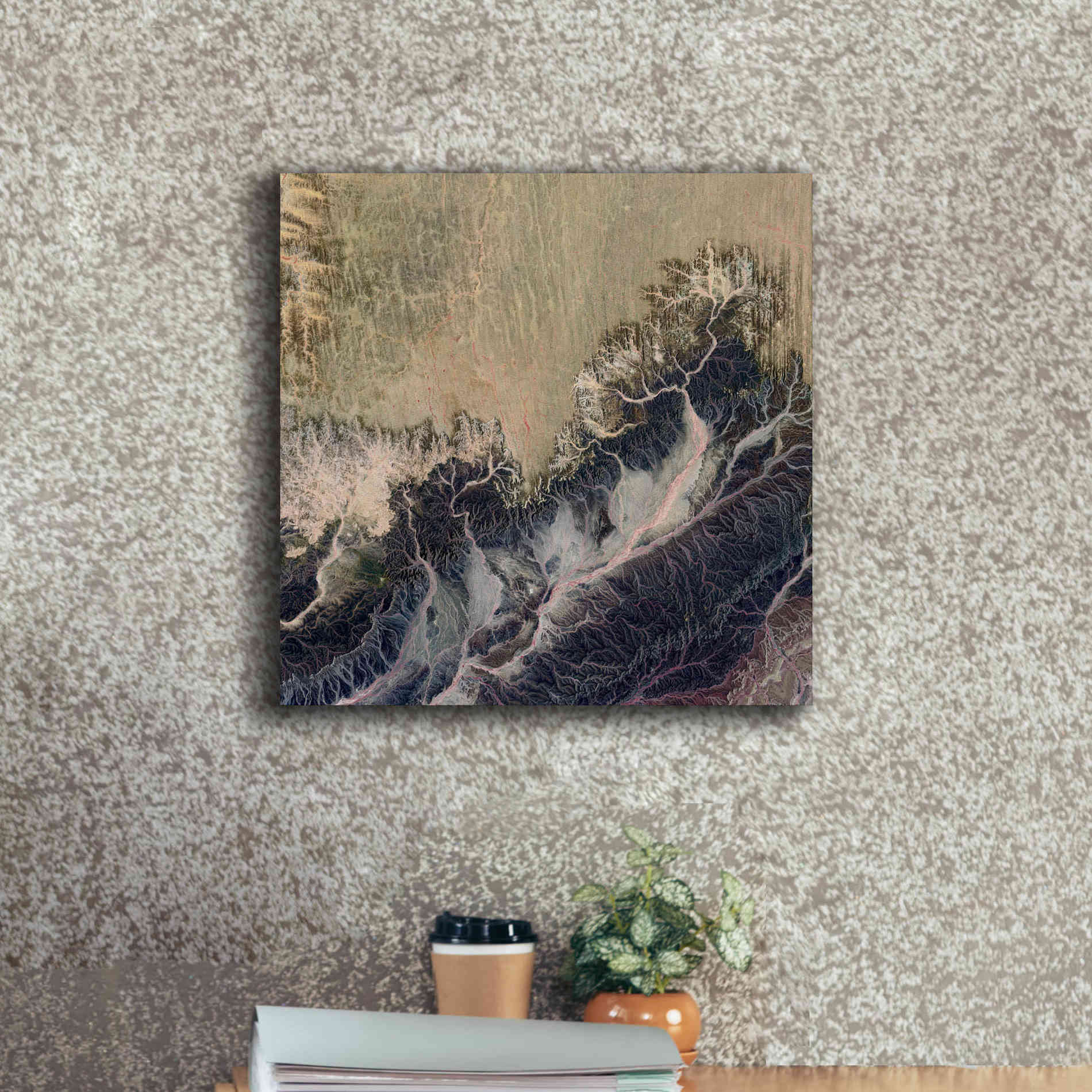 'Earth as Art: Irritated,' Canvas Wall Art,18 x 18