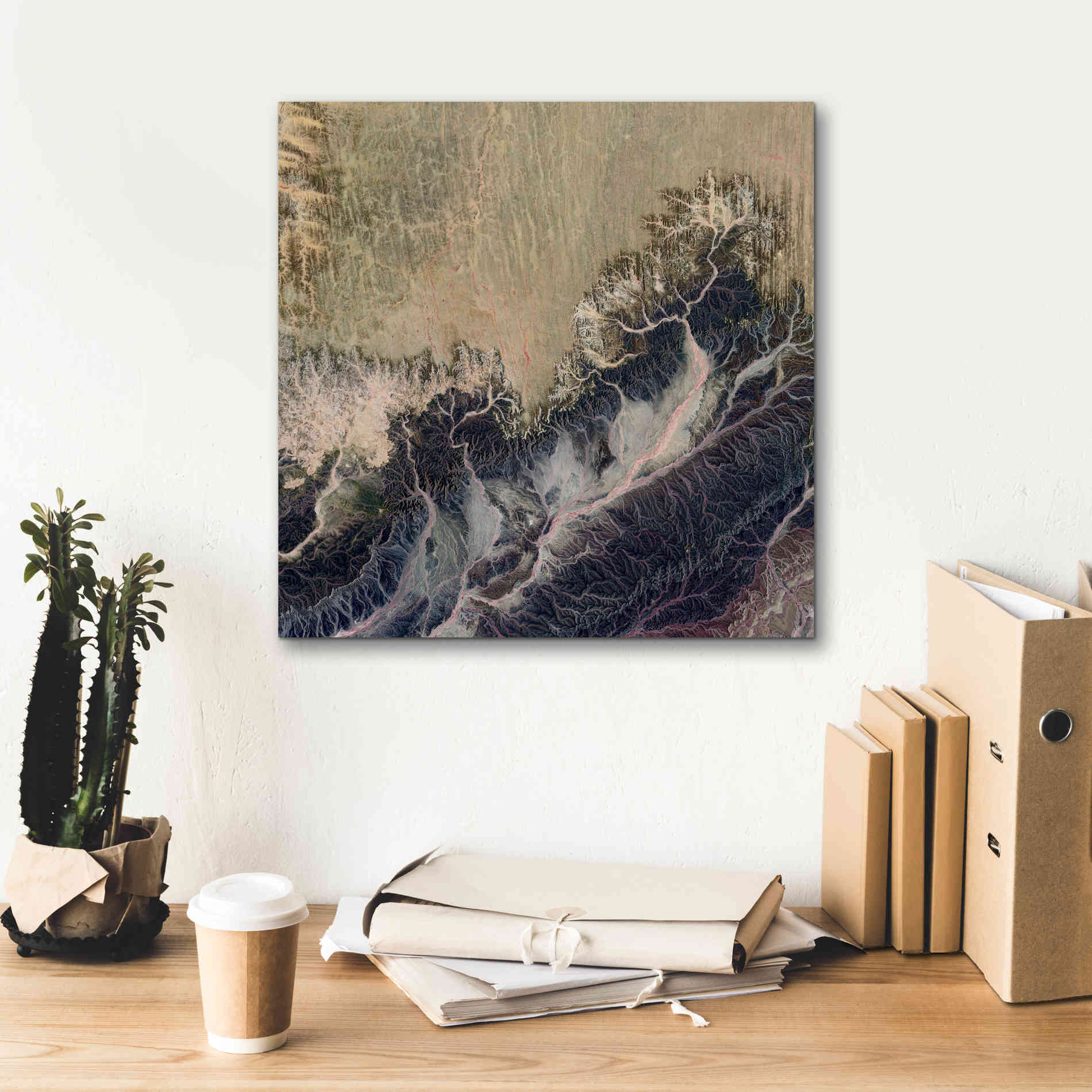 'Earth as Art: Irritated,' Canvas Wall Art,18 x 18