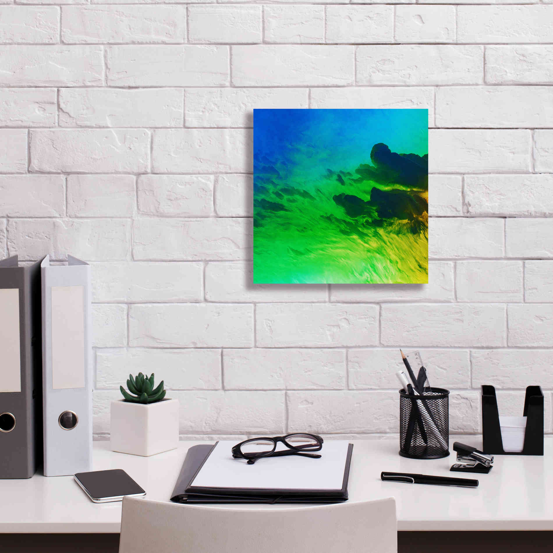 'Earth as Art: Luminescence,' Canvas Wall Art,12 x 12