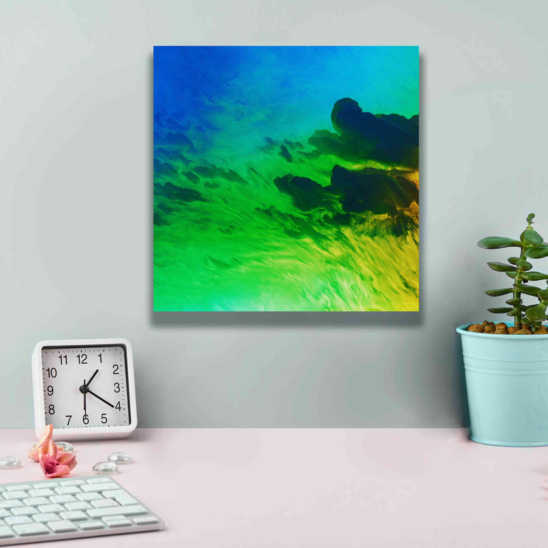 'Earth as Art: Luminescence,' Canvas Wall Art,12 x 12