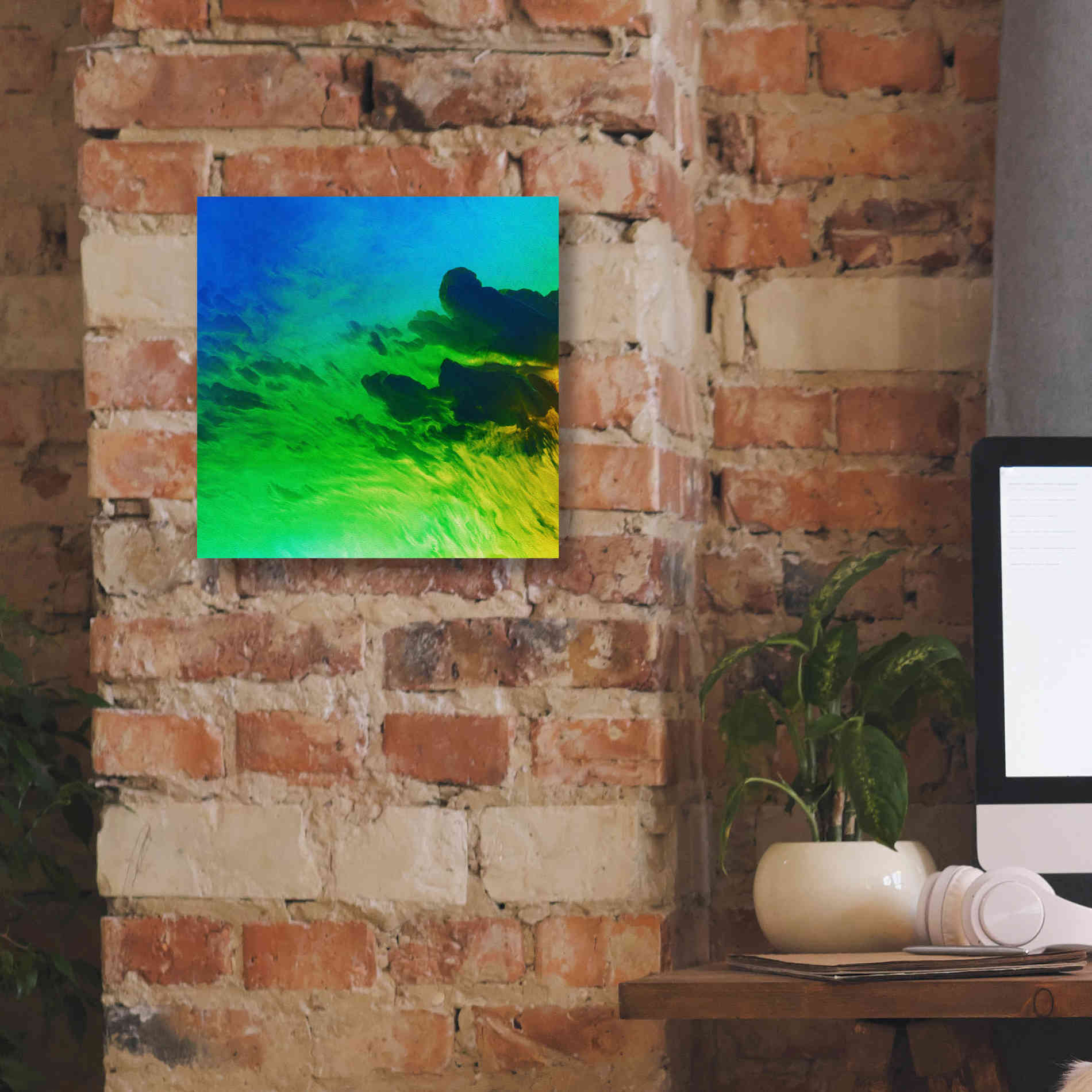 'Earth as Art: Luminescence,' Canvas Wall Art,12 x 12