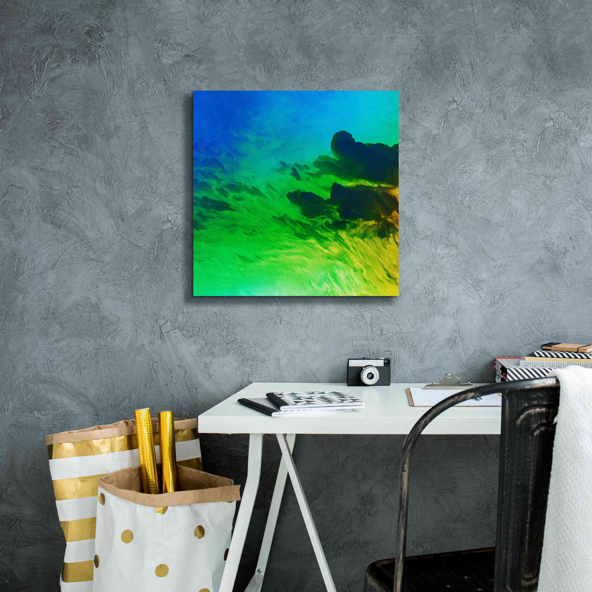 'Earth as Art: Luminescence,' Canvas Wall Art,18 x 18