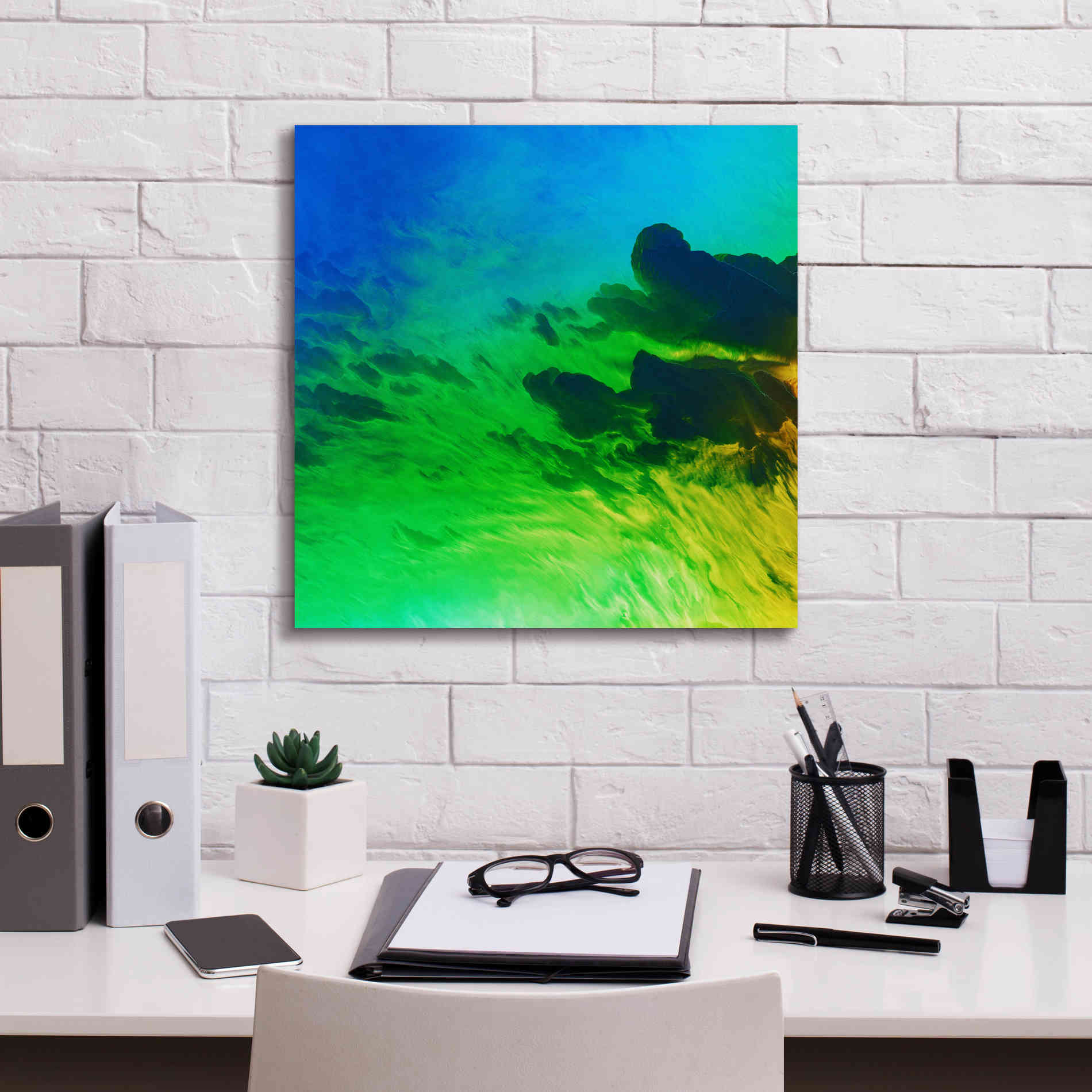 'Earth as Art: Luminescence,' Canvas Wall Art,18 x 18