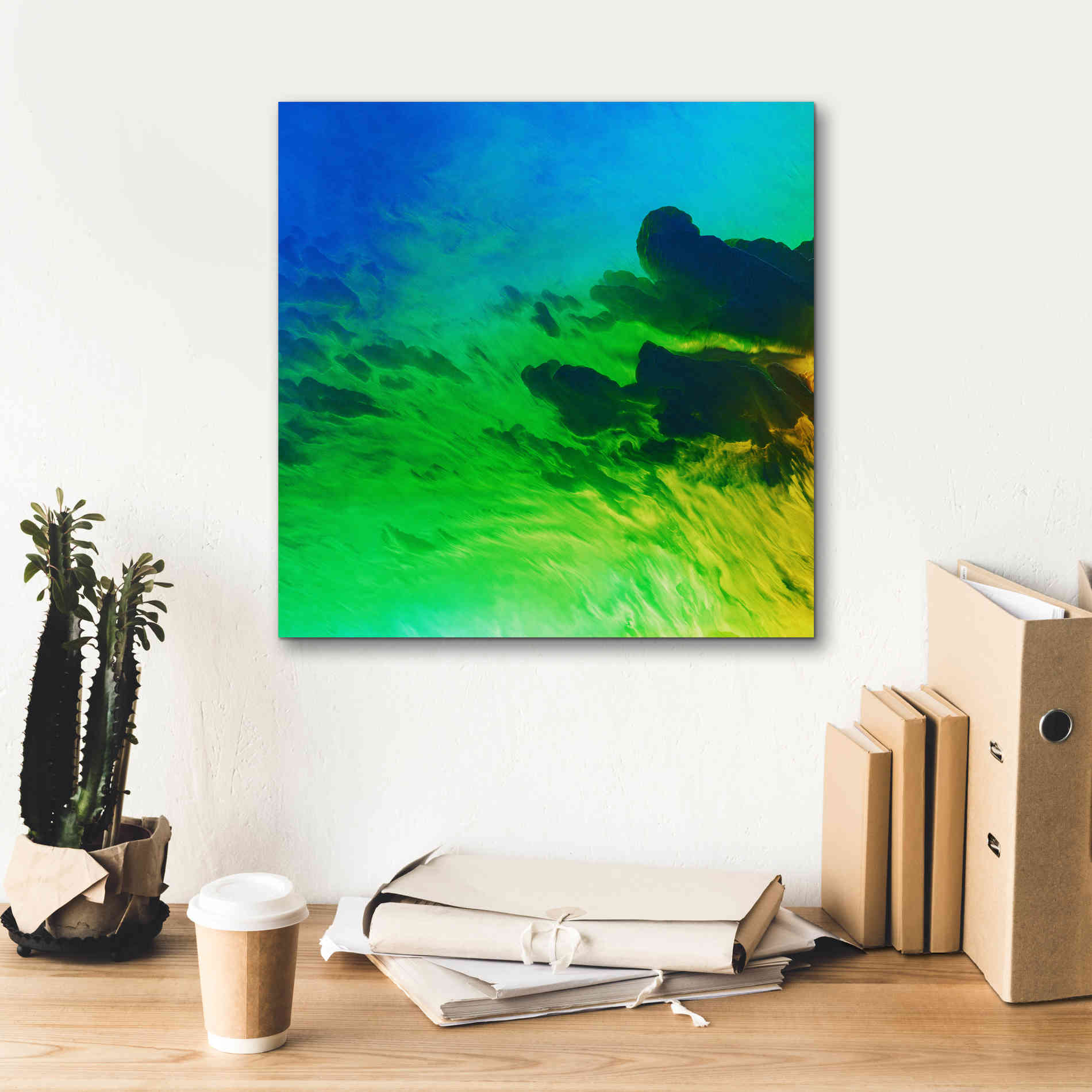'Earth as Art: Luminescence,' Canvas Wall Art,18 x 18