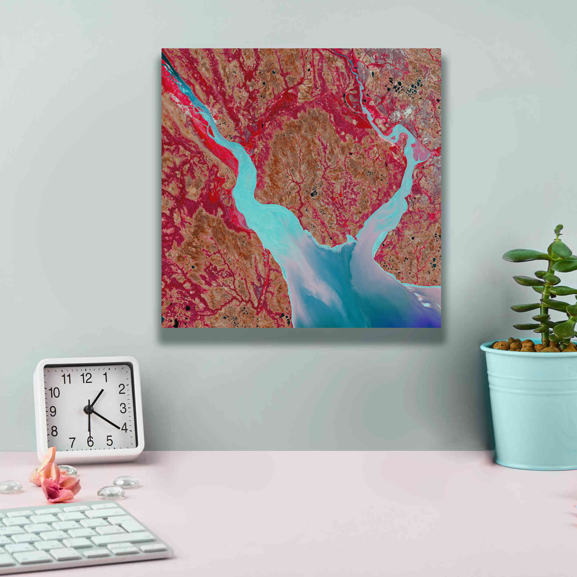 'Earth as Art: Mezen Mixing,' Canvas Wall Art,12 x 12