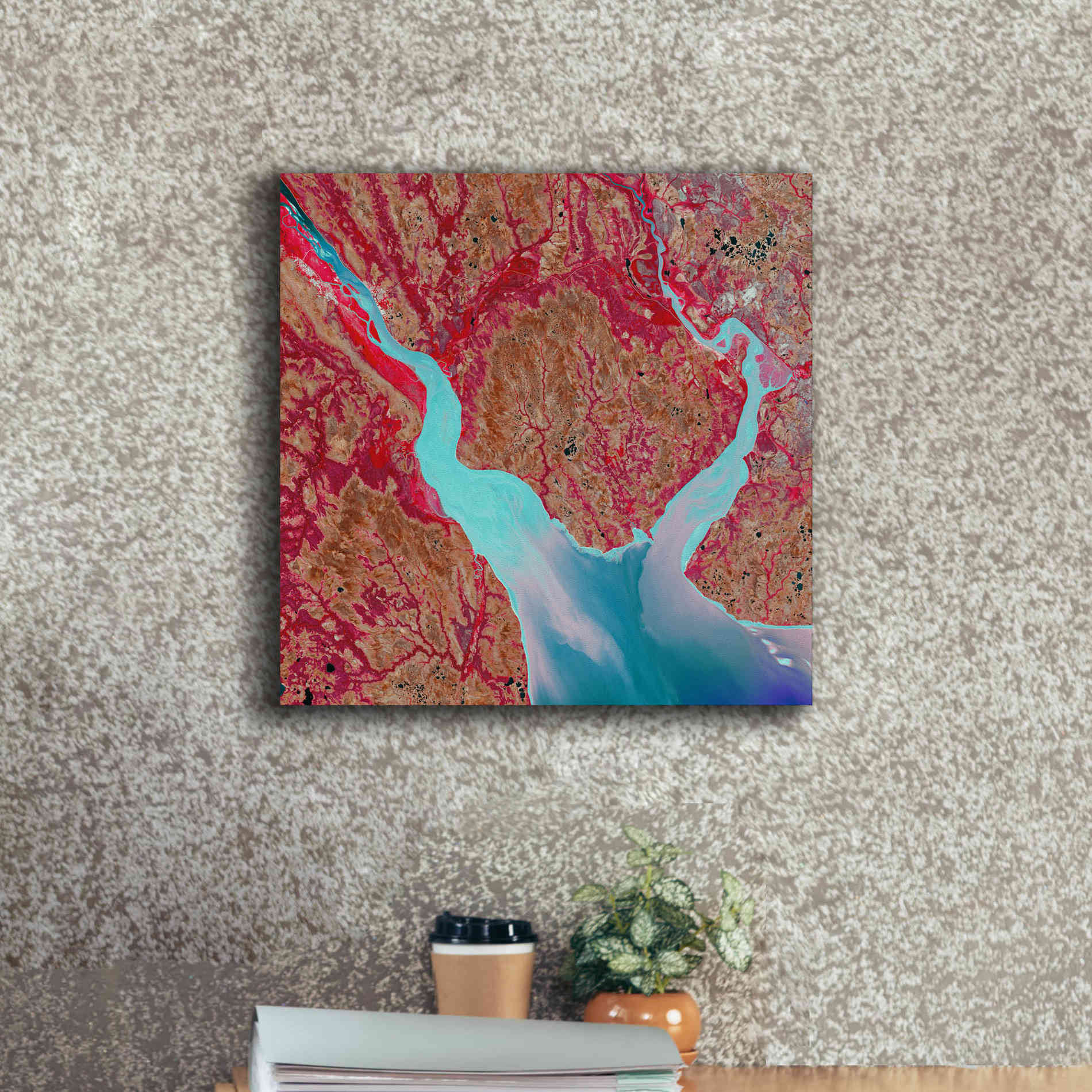 'Earth as Art: Mezen Mixing,' Canvas Wall Art,18 x 18