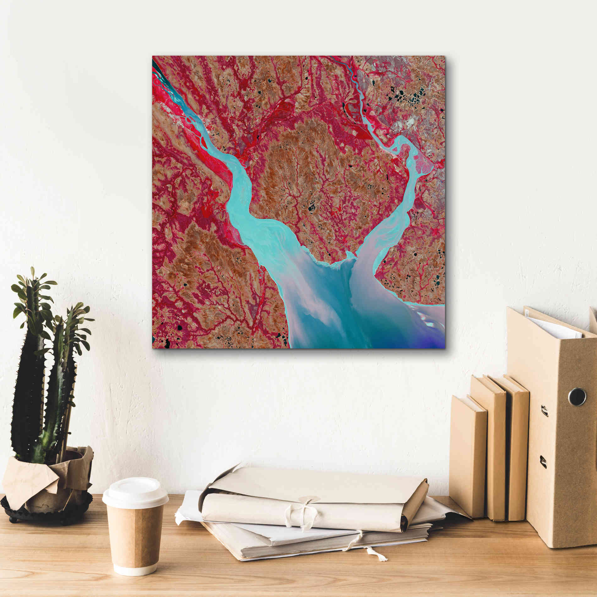 'Earth as Art: Mezen Mixing,' Canvas Wall Art,18 x 18