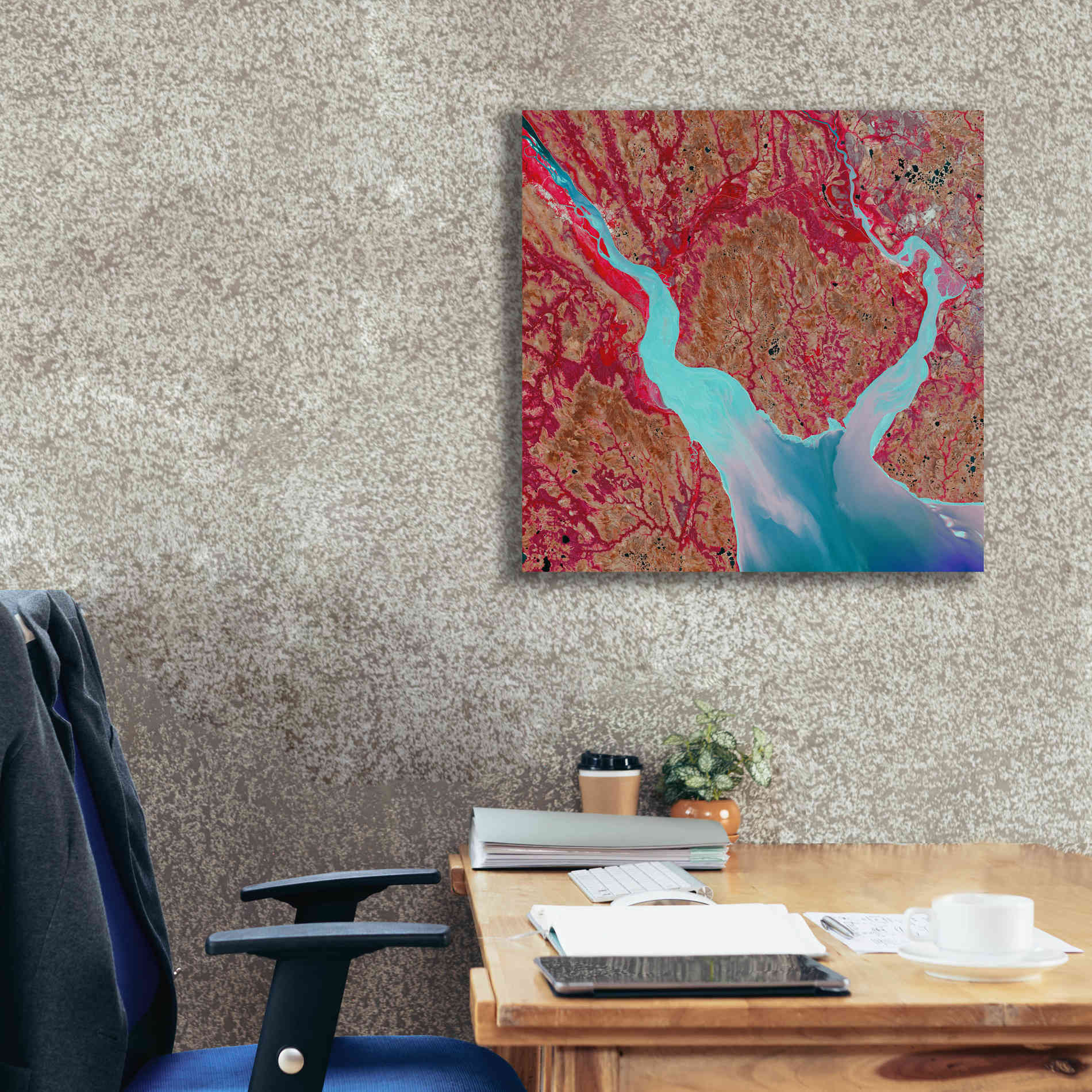 'Earth as Art: Mezen Mixing,' Canvas Wall Art,26 x 26