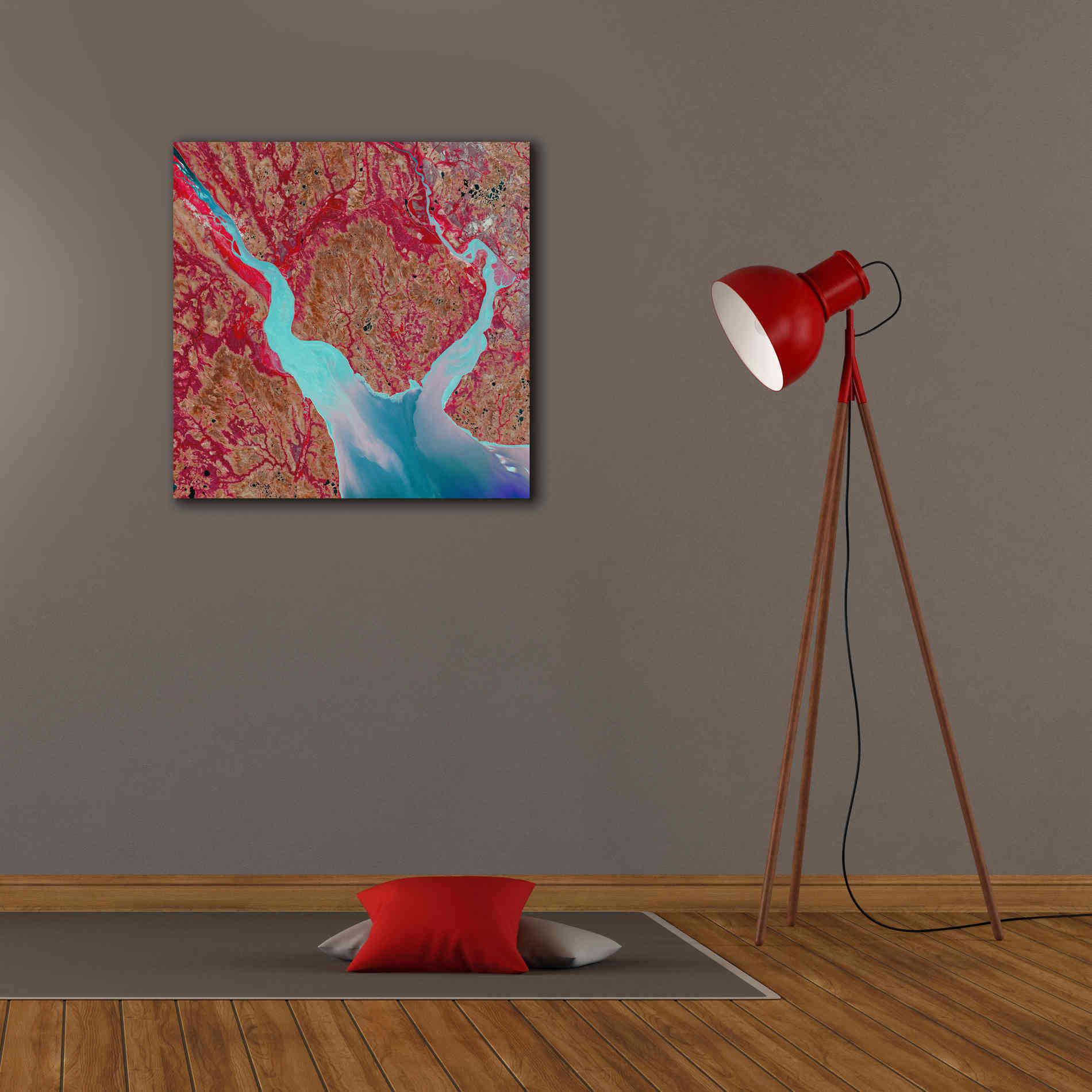 'Earth as Art: Mezen Mixing,' Canvas Wall Art,26 x 26