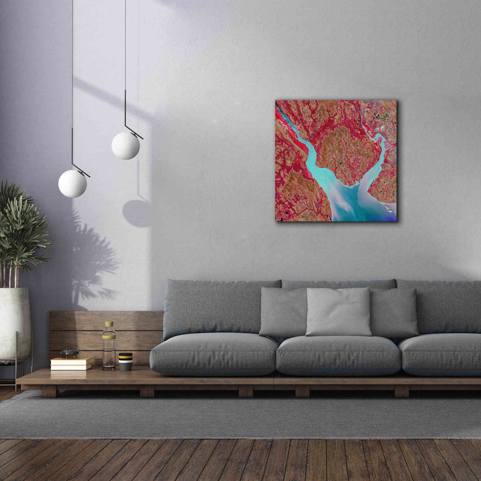 'Earth as Art: Mezen Mixing,' Canvas Wall Art,37 x 37