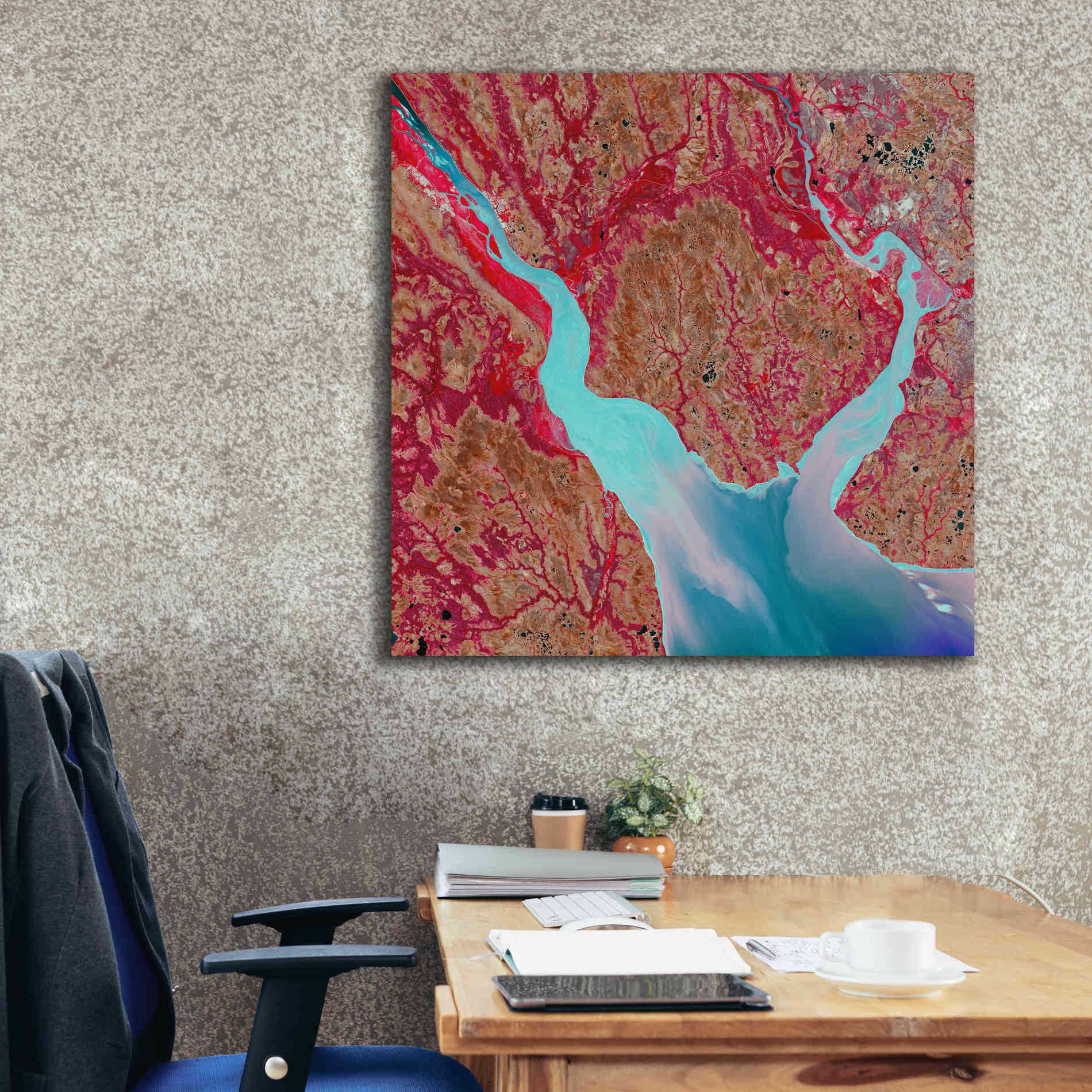 'Earth as Art: Mezen Mixing,' Canvas Wall Art,37 x 37