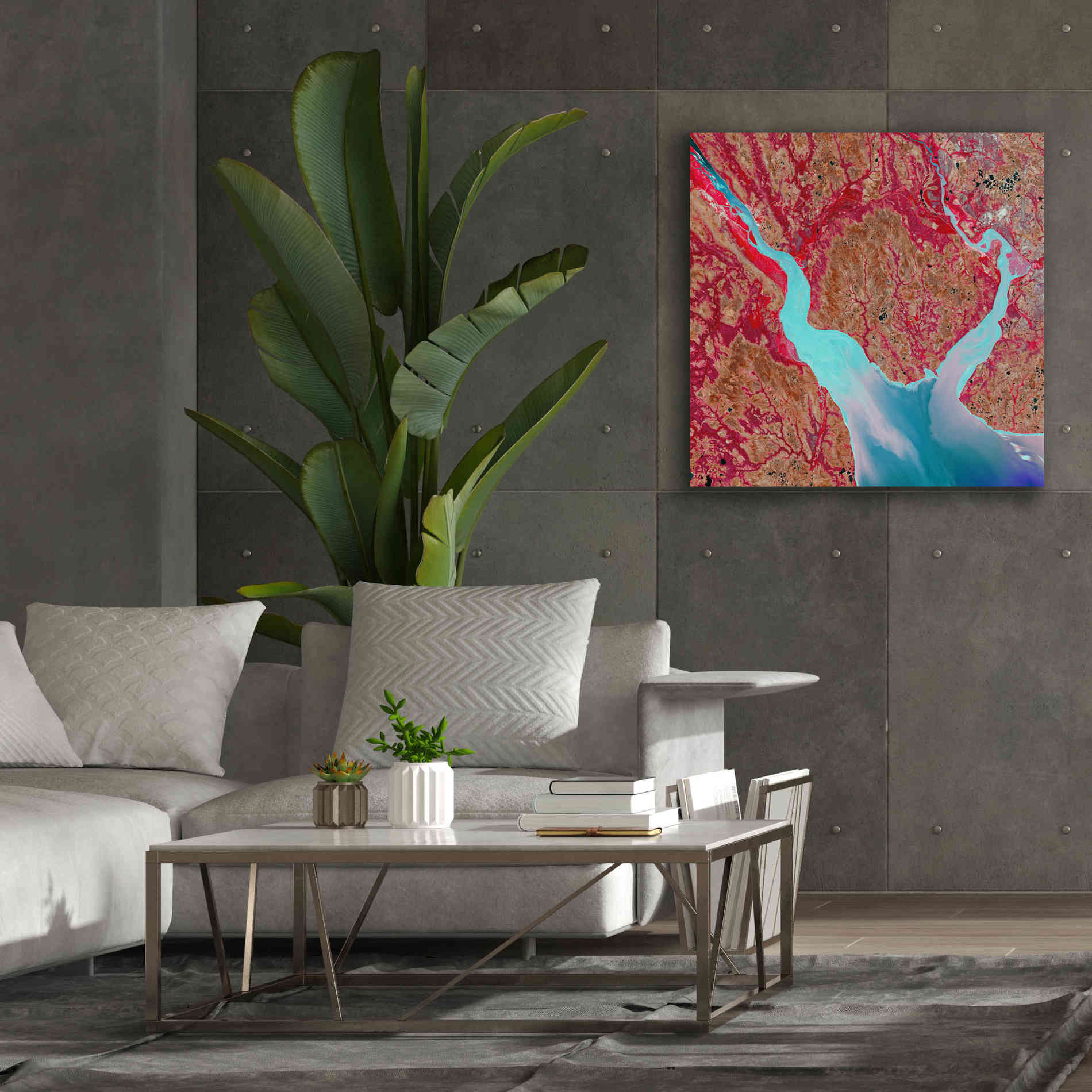 'Earth as Art: Mezen Mixing,' Canvas Wall Art,37 x 37