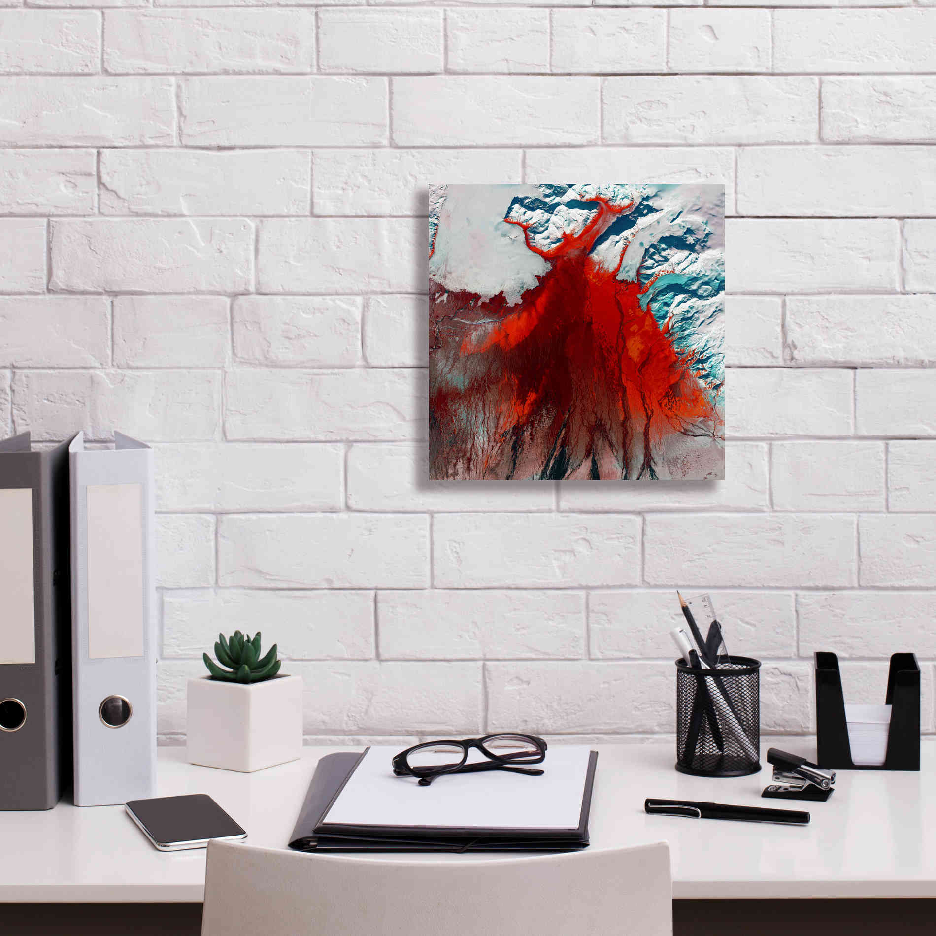 'Earth as Art: Outburst,' Canvas Wall Art,12 x 12