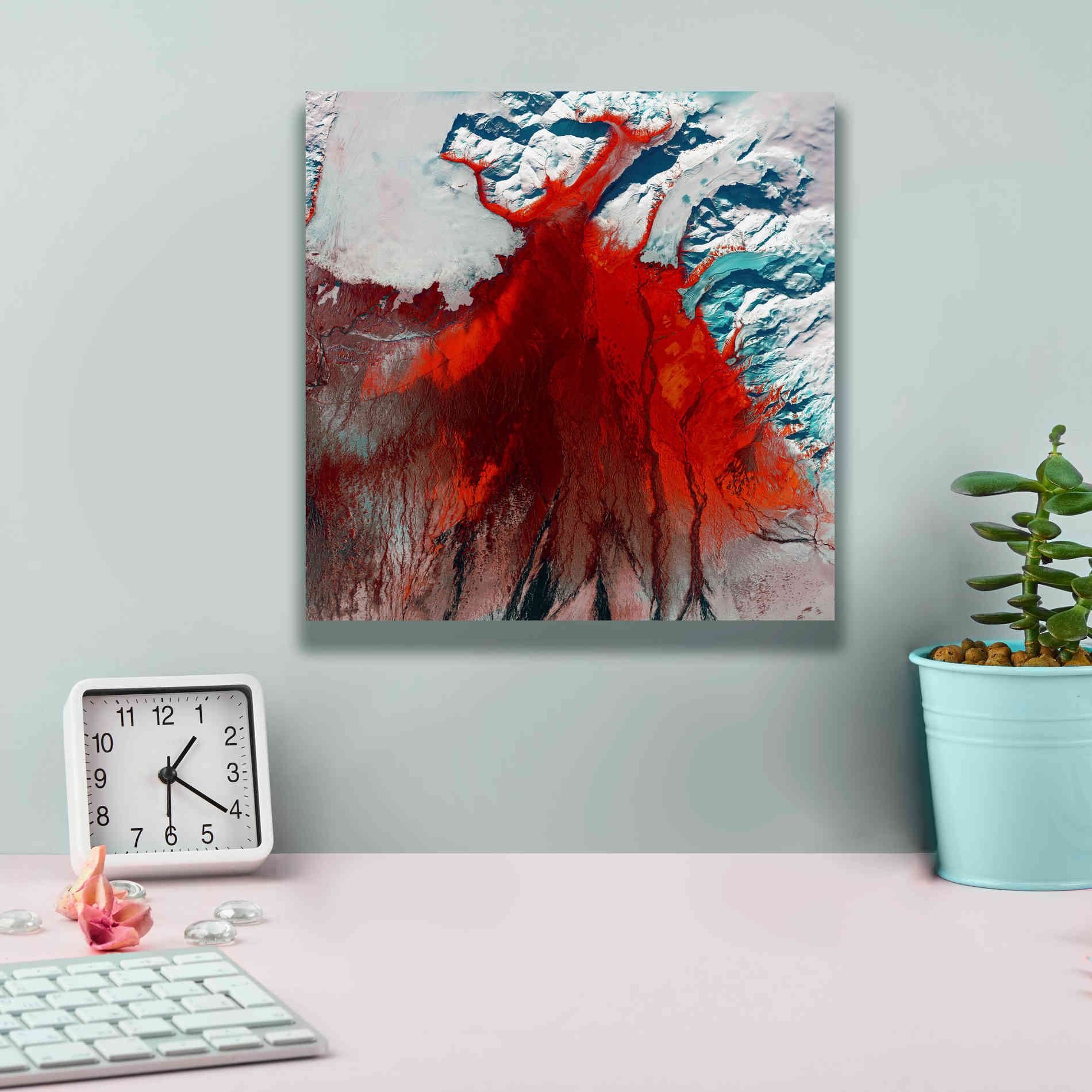 'Earth as Art: Outburst,' Canvas Wall Art,12 x 12