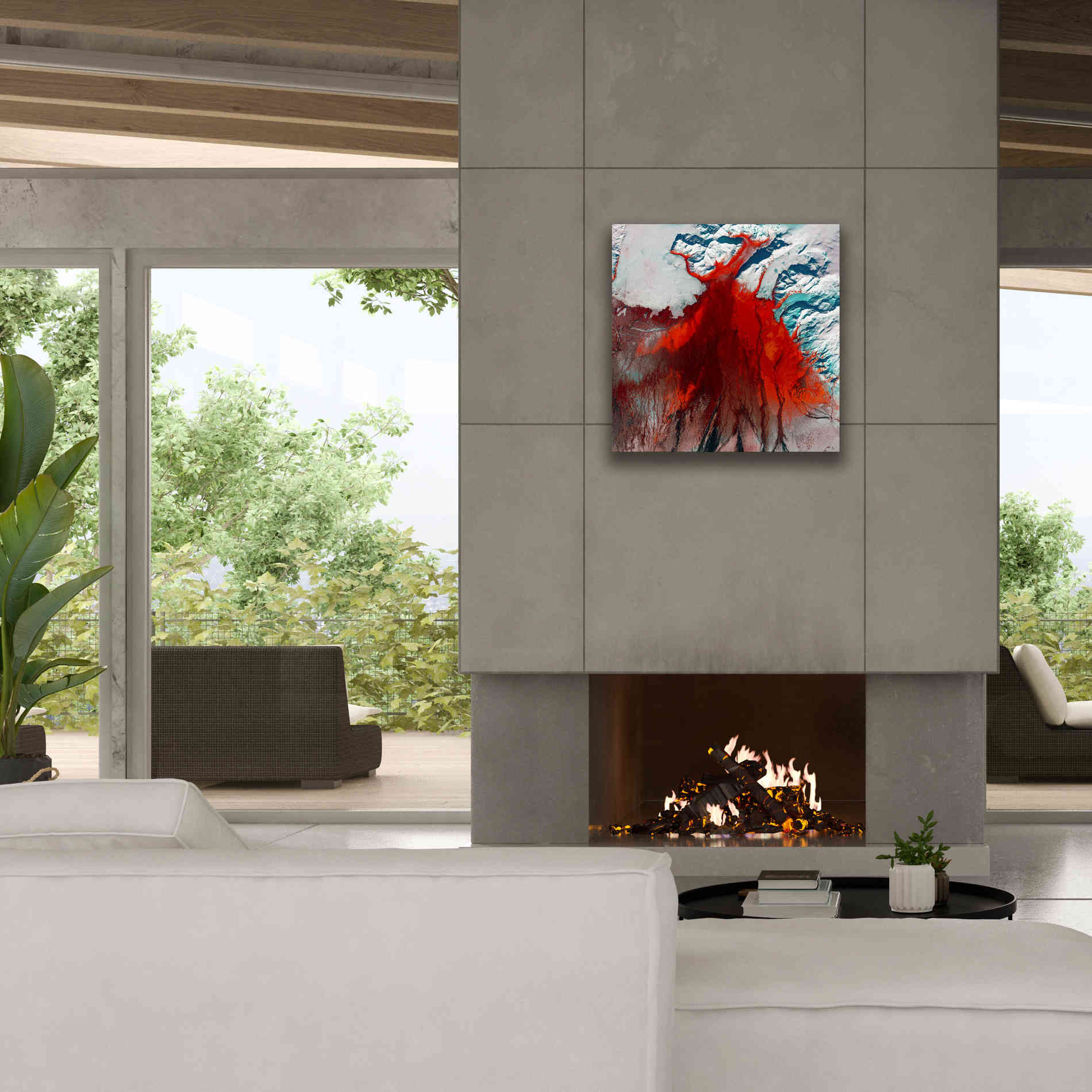 'Earth as Art: Outburst,' Canvas Wall Art,26 x 26