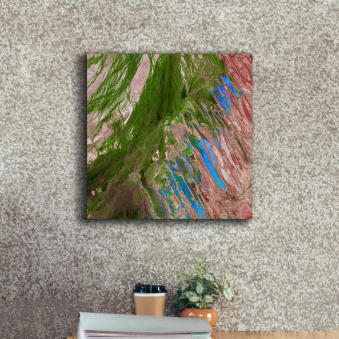 Image of 'Earth as Art: Painting the Desert,' Canvas Wall Art,18 x 18