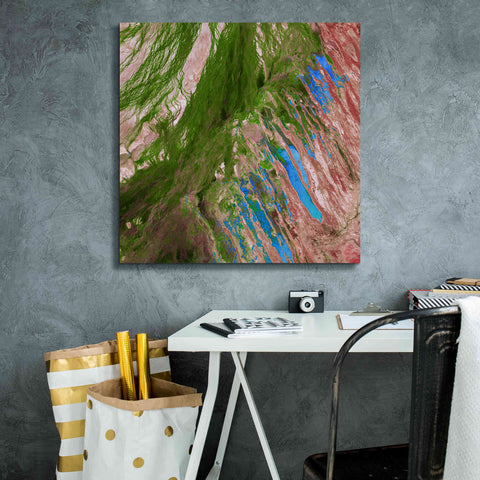 Image of 'Earth as Art: Painting the Desert,' Canvas Wall Art,26 x 26