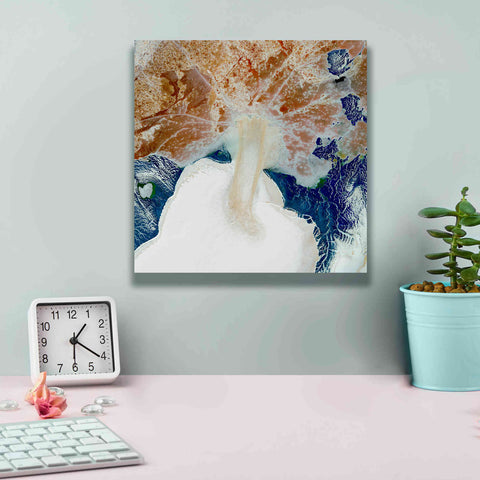 Image of 'Earth as Art: Rapid Ice Movement,' Canvas Wall Art,12 x 12