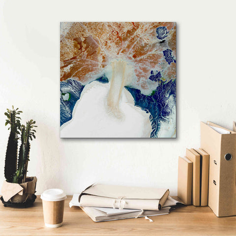 Image of 'Earth as Art: Rapid Ice Movement,' Canvas Wall Art,18 x 18