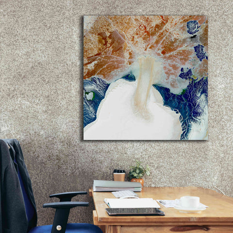 Image of 'Earth as Art: Rapid Ice Movement,' Canvas Wall Art,37 x 37