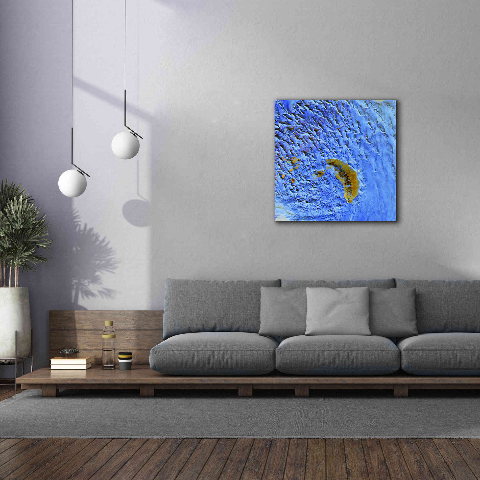 'Earth as Art: Sand Waves,' Canvas Wall Art,37 x 37