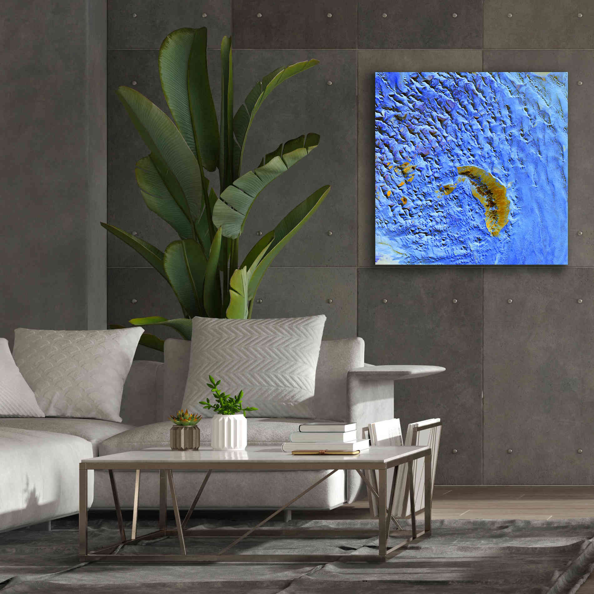 'Earth as Art: Sand Waves,' Canvas Wall Art,37 x 37