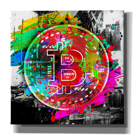 Image of 'Bitcoin the Currency Predator,' Canvas Wall Art