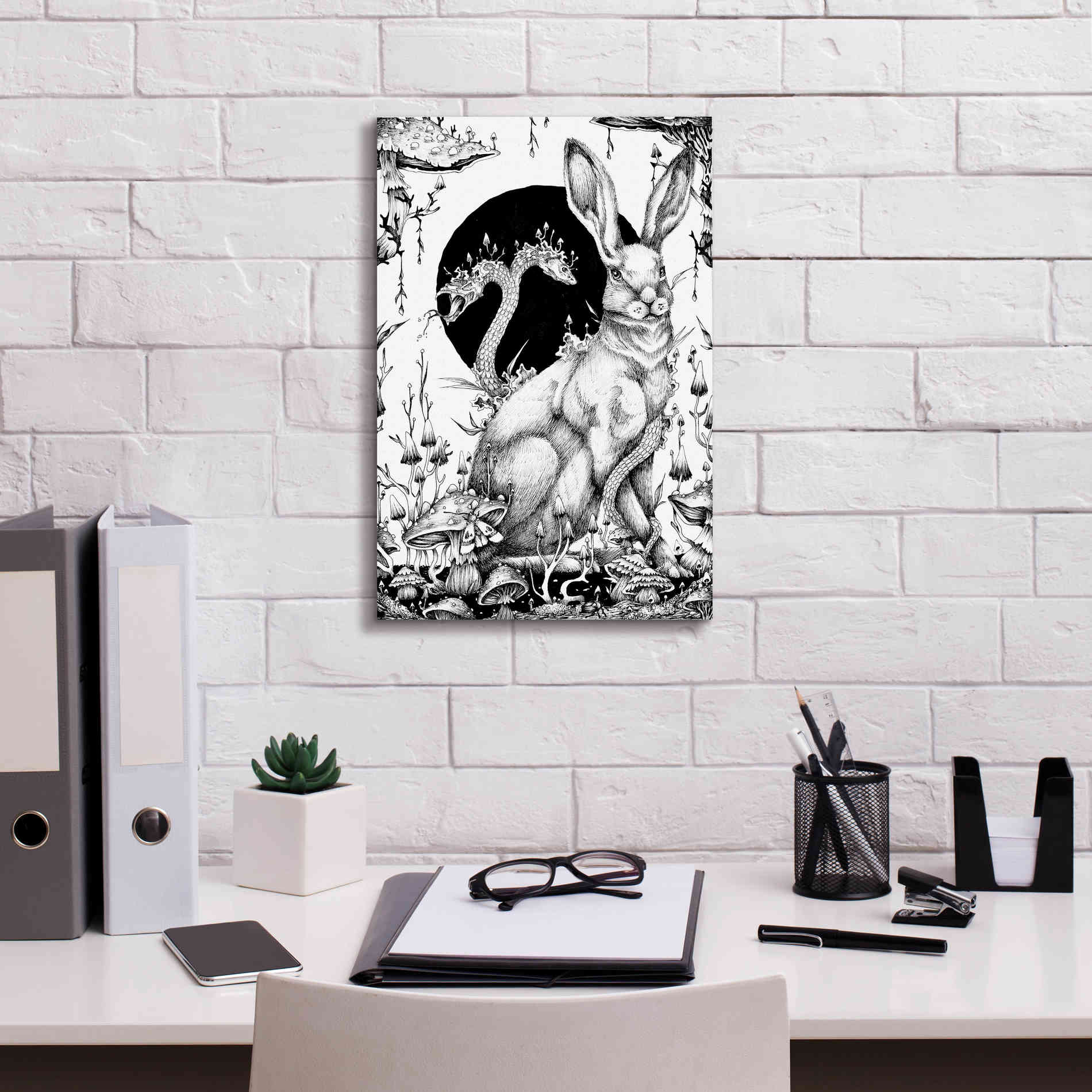 'Hare 2' by Avery Multer, Canvas Wall Art,12 x 18