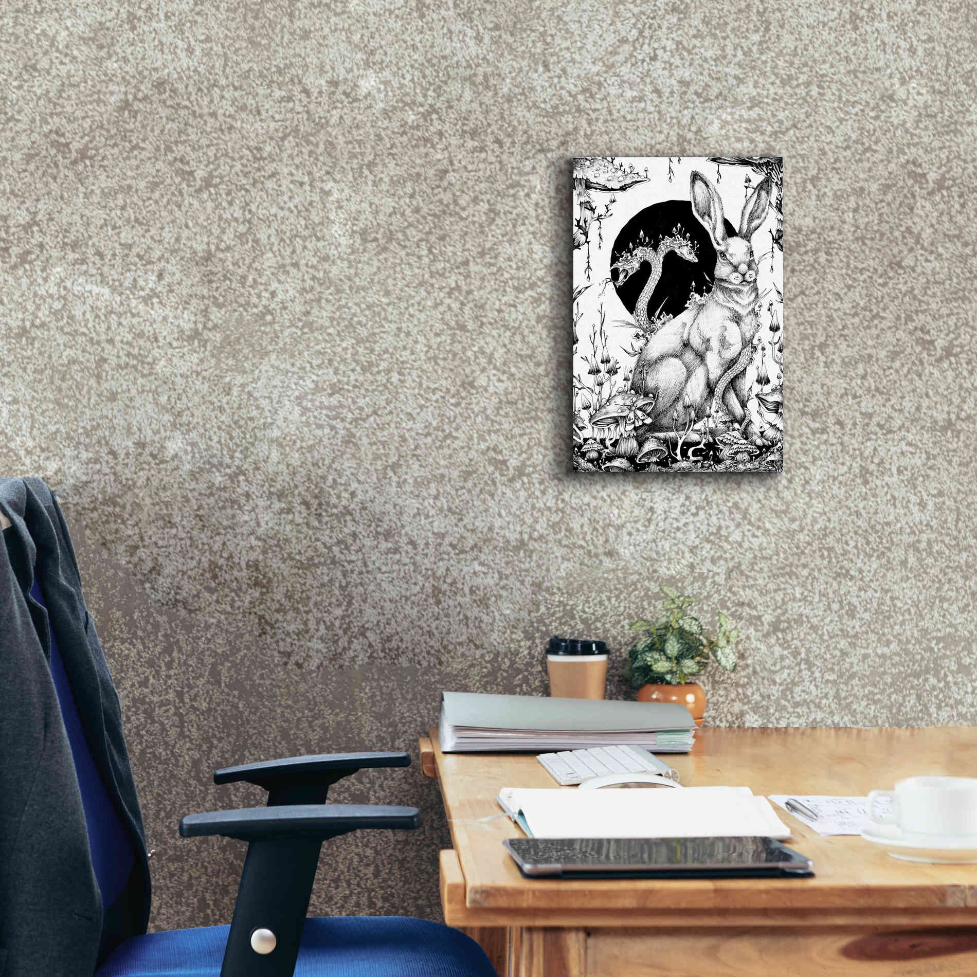 'Hare 2' by Avery Multer, Canvas Wall Art,12 x 18