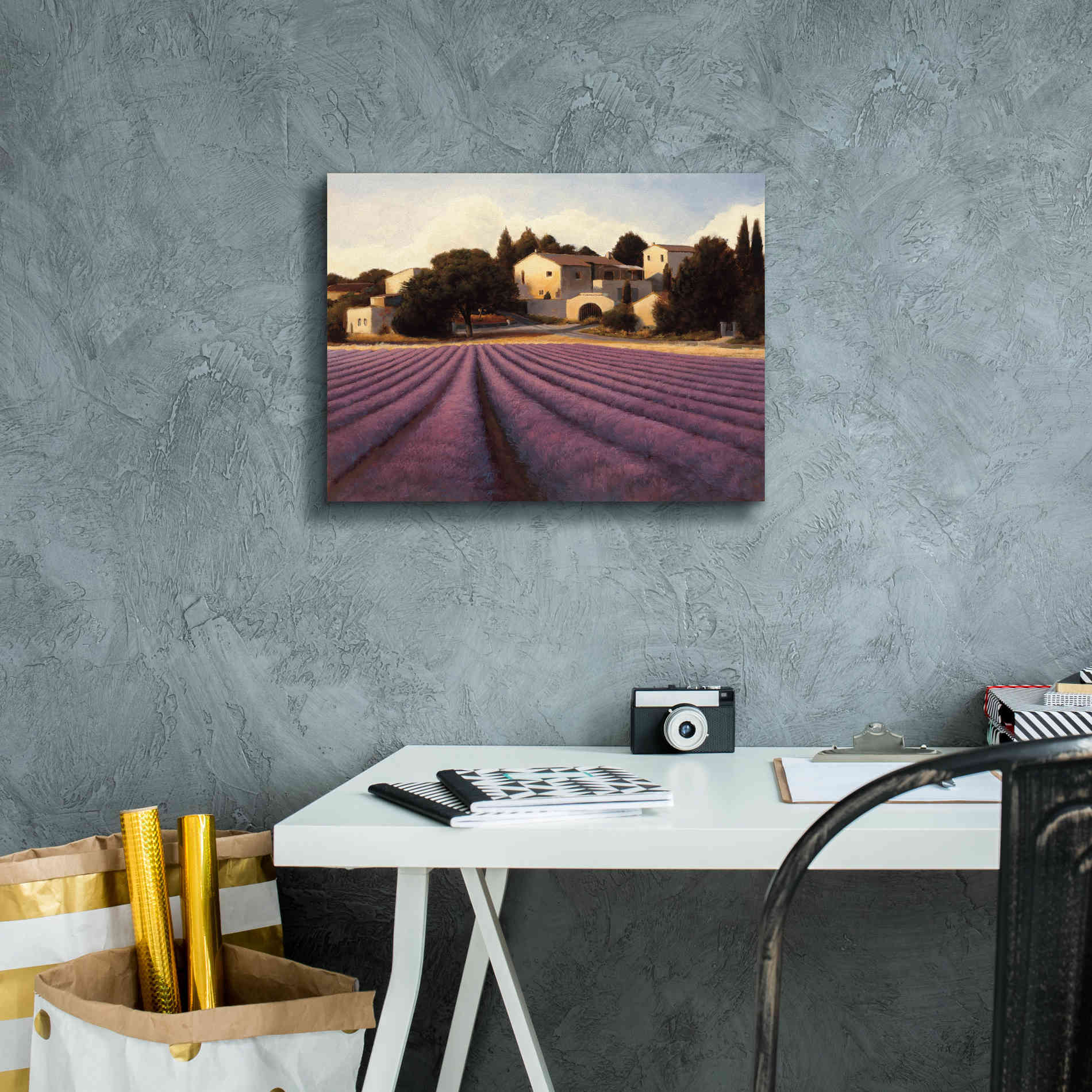 Epic Art 'Lavender Fields I' by James Wiens, Canvas Wall Art,16 x 12