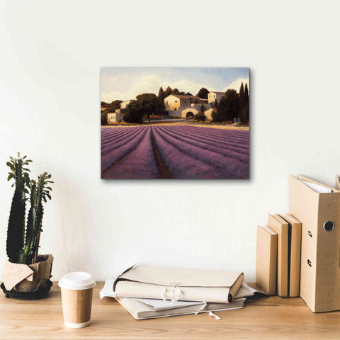 Image of Epic Art 'Lavender Fields I' by James Wiens, Canvas Wall Art,16 x 12