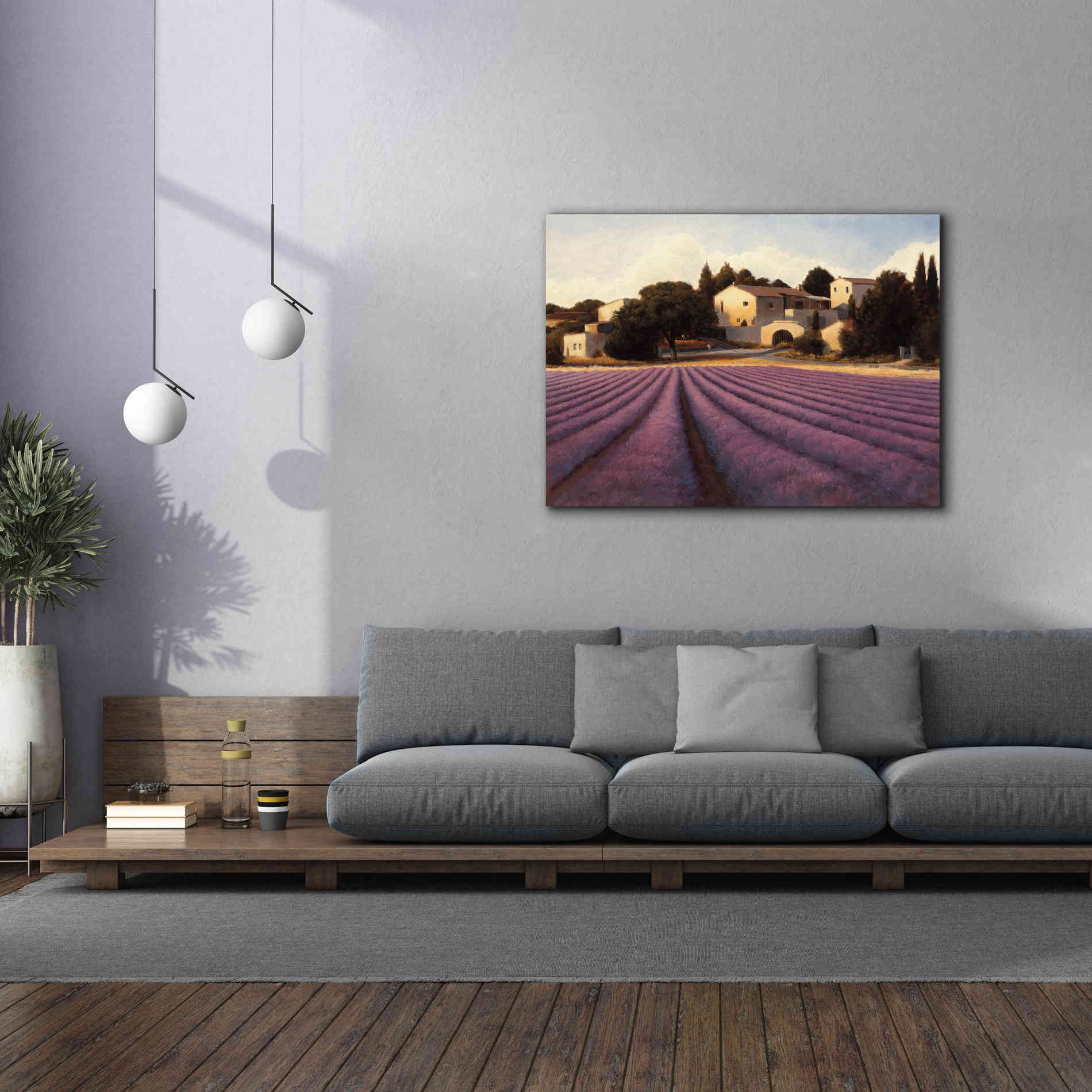 Epic Art 'Lavender Fields I' by James Wiens, Canvas Wall Art,54 x 40