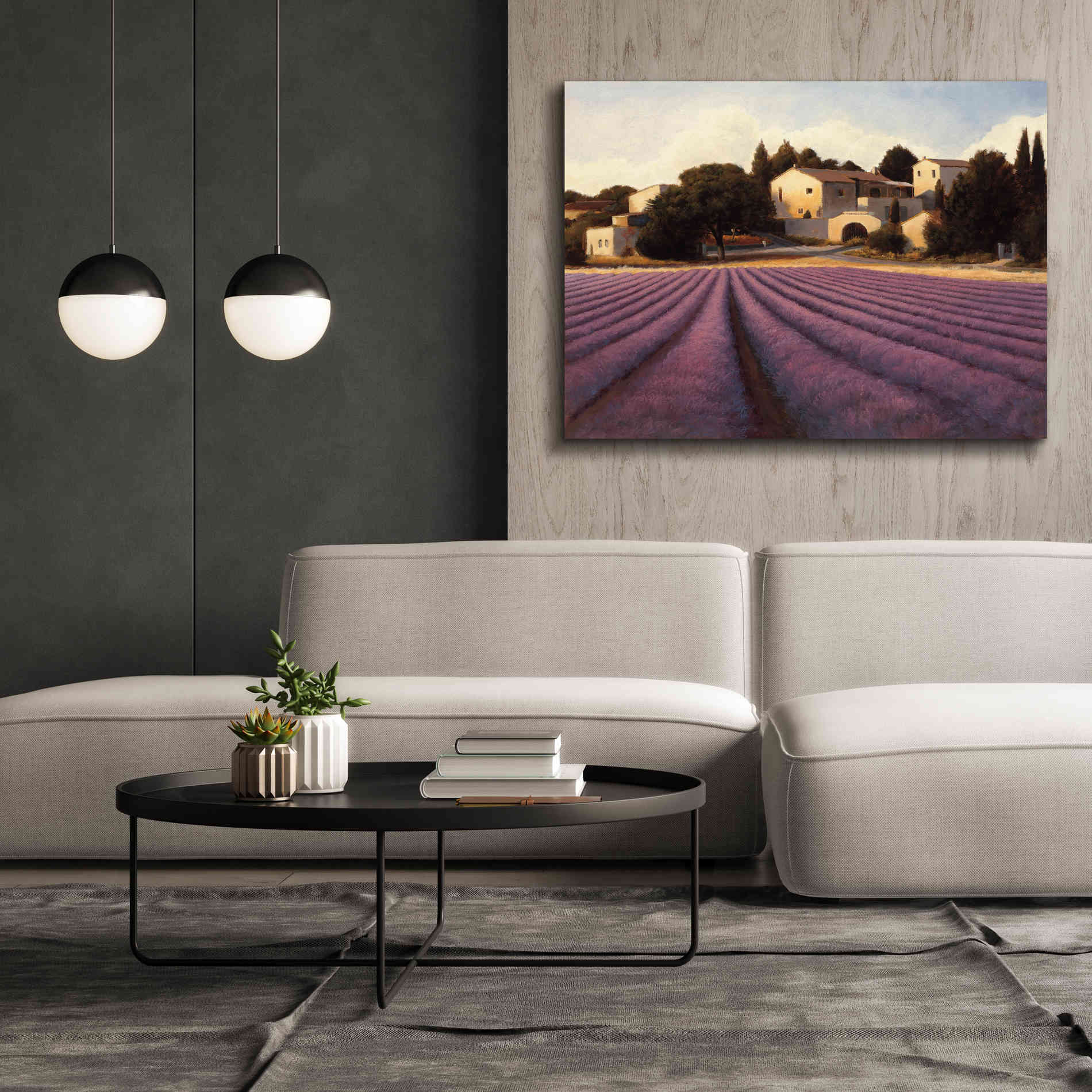 Epic Art 'Lavender Fields I' by James Wiens, Canvas Wall Art,54 x 40