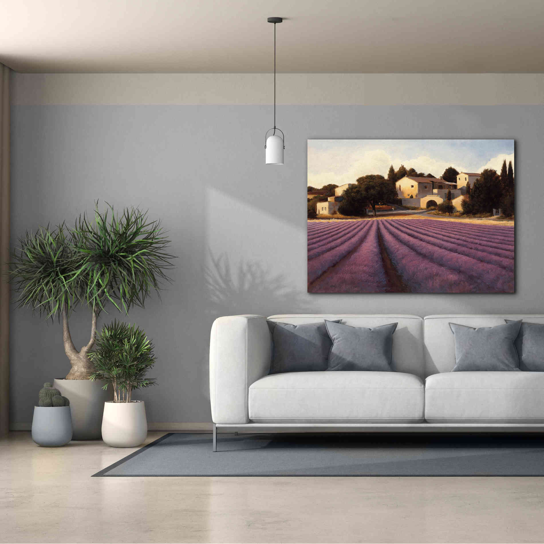 Epic Art 'Lavender Fields I' by James Wiens, Canvas Wall Art,54 x 40