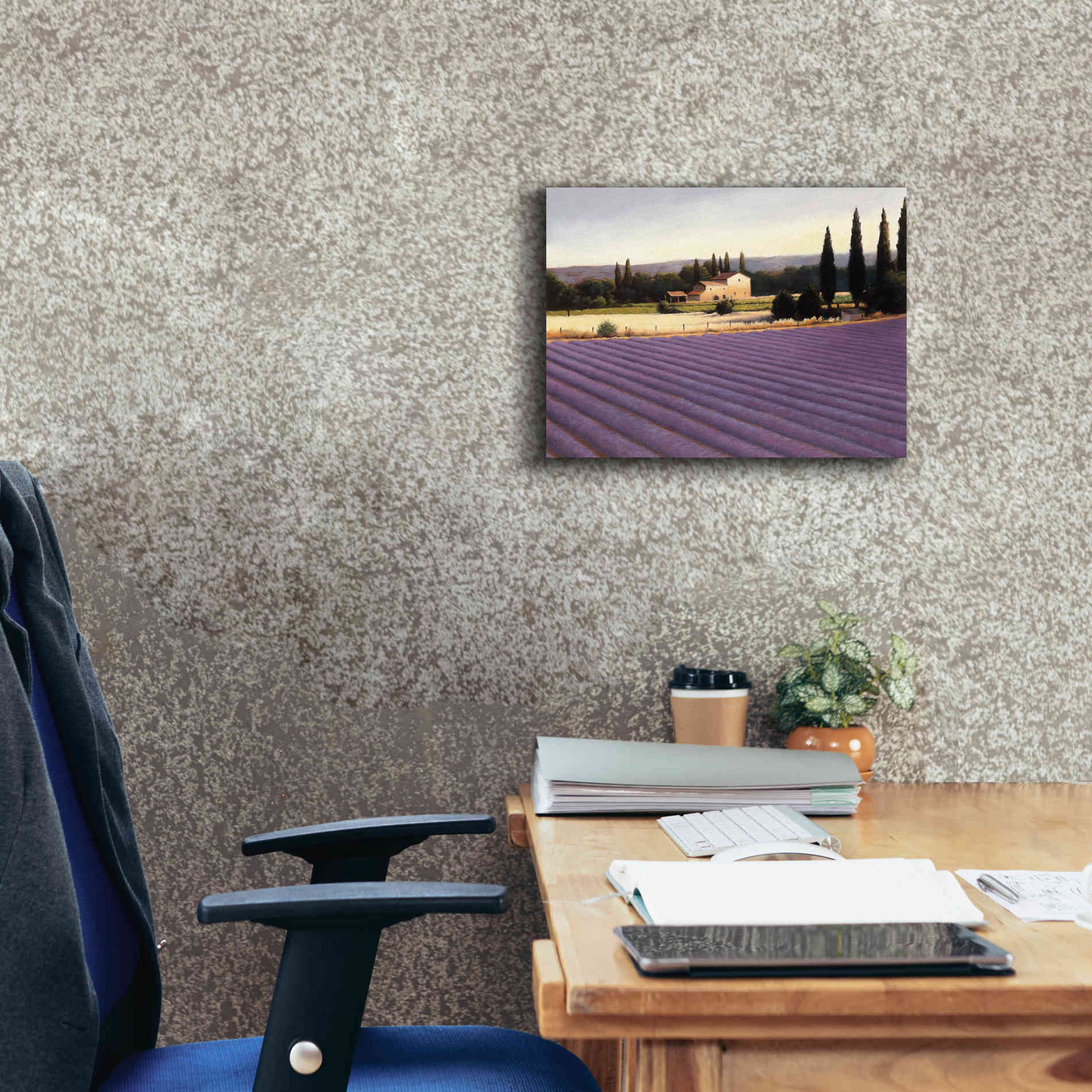 Epic Art 'Lavender Fields II' by James Wiens, Canvas Wall Art,16 x 12