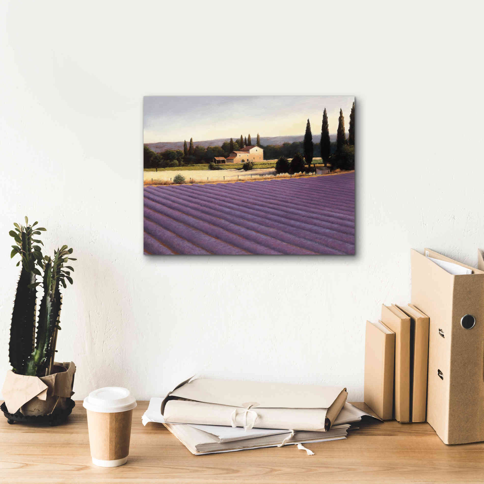 Epic Art 'Lavender Fields II' by James Wiens, Canvas Wall Art,16 x 12