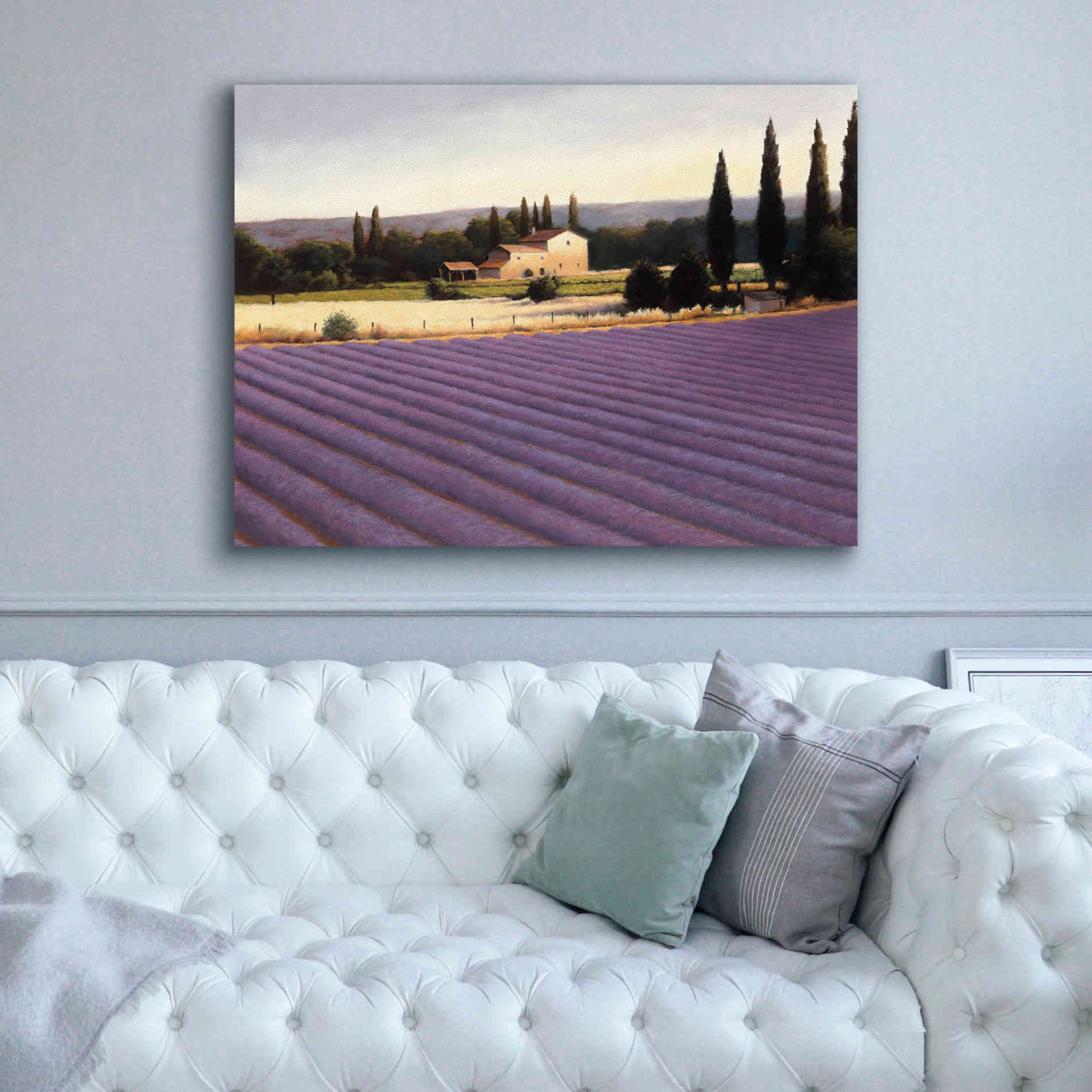 Epic Art 'Lavender Fields II' by James Wiens, Canvas Wall Art,54 x 40