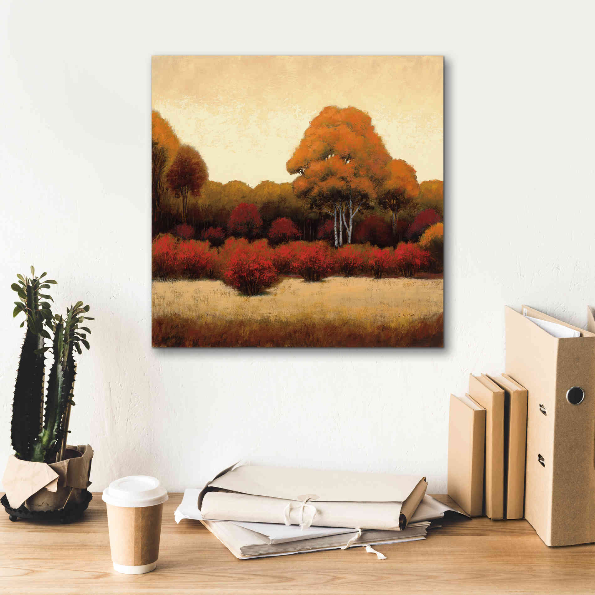 Epic Art 'Autumn Forest I' by James Wiens, Canvas Wall Art,18 x 18