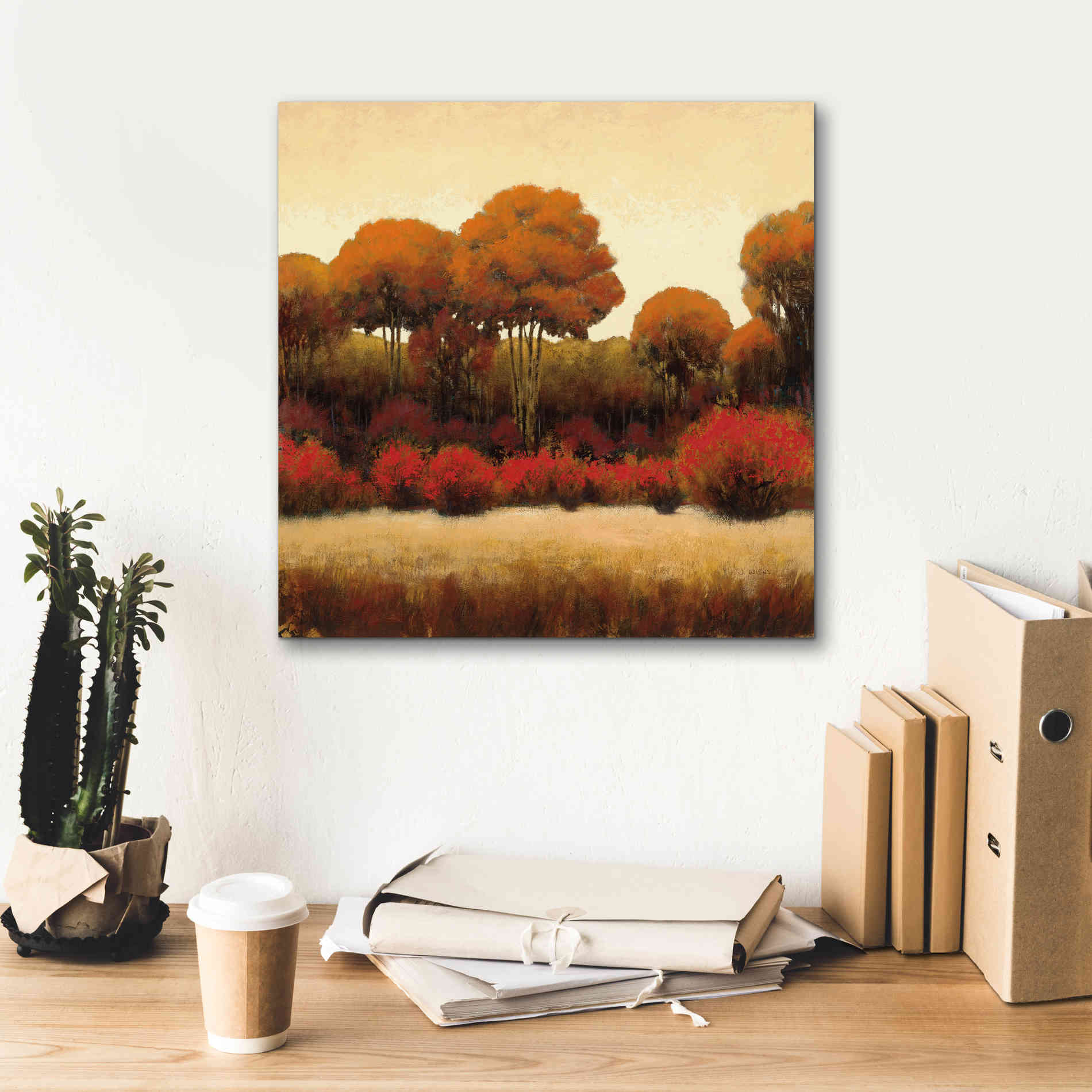 Epic Art 'Autumn Forest II' by James Wiens, Canvas Wall Art,18 x 18
