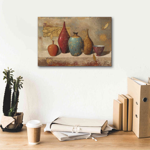 Image of Epic Art 'Leaves and Vessels' by James Wiens, Canvas Wall Art,18 x 12