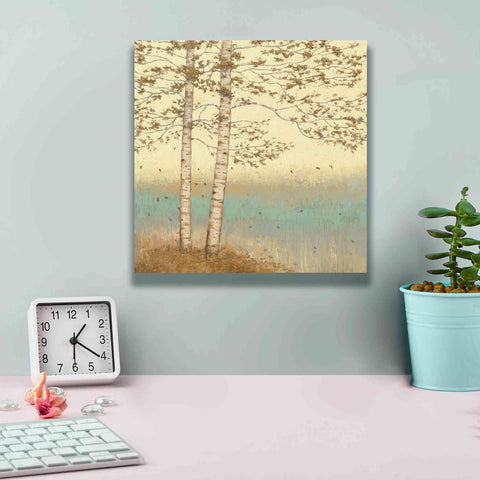 Image of Epic Art 'Golden Birch I' by James Wiens, Canvas Wall Art,12 x 12