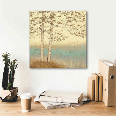 Image of Epic Art 'Golden Birch I' by James Wiens, Canvas Wall Art,18 x 18