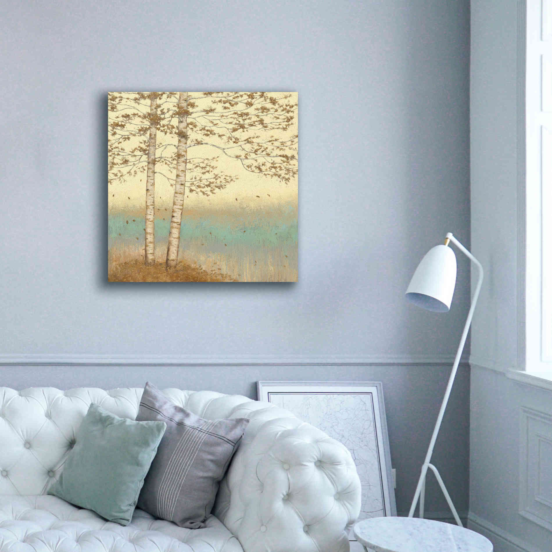Epic Art 'Golden Birch I' by James Wiens, Canvas Wall Art,37 x 37