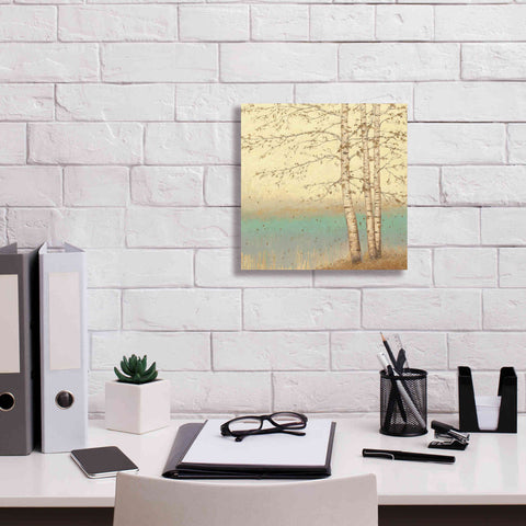 Image of Epic Art 'Golden Birch II' by James Wiens, Canvas Wall Art,12 x 12