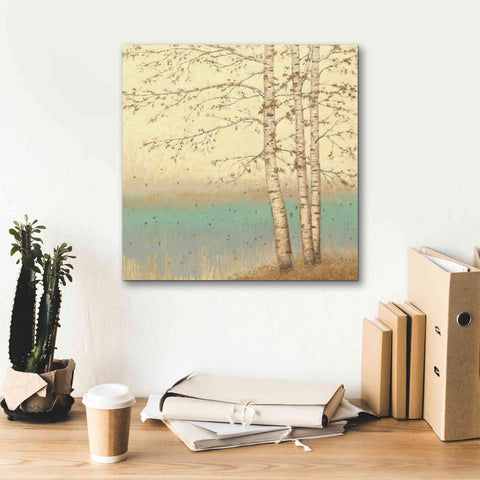 Image of Epic Art 'Golden Birch II' by James Wiens, Canvas Wall Art,18 x 18