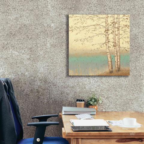 Image of Epic Art 'Golden Birch II' by James Wiens, Canvas Wall Art,26 x 26