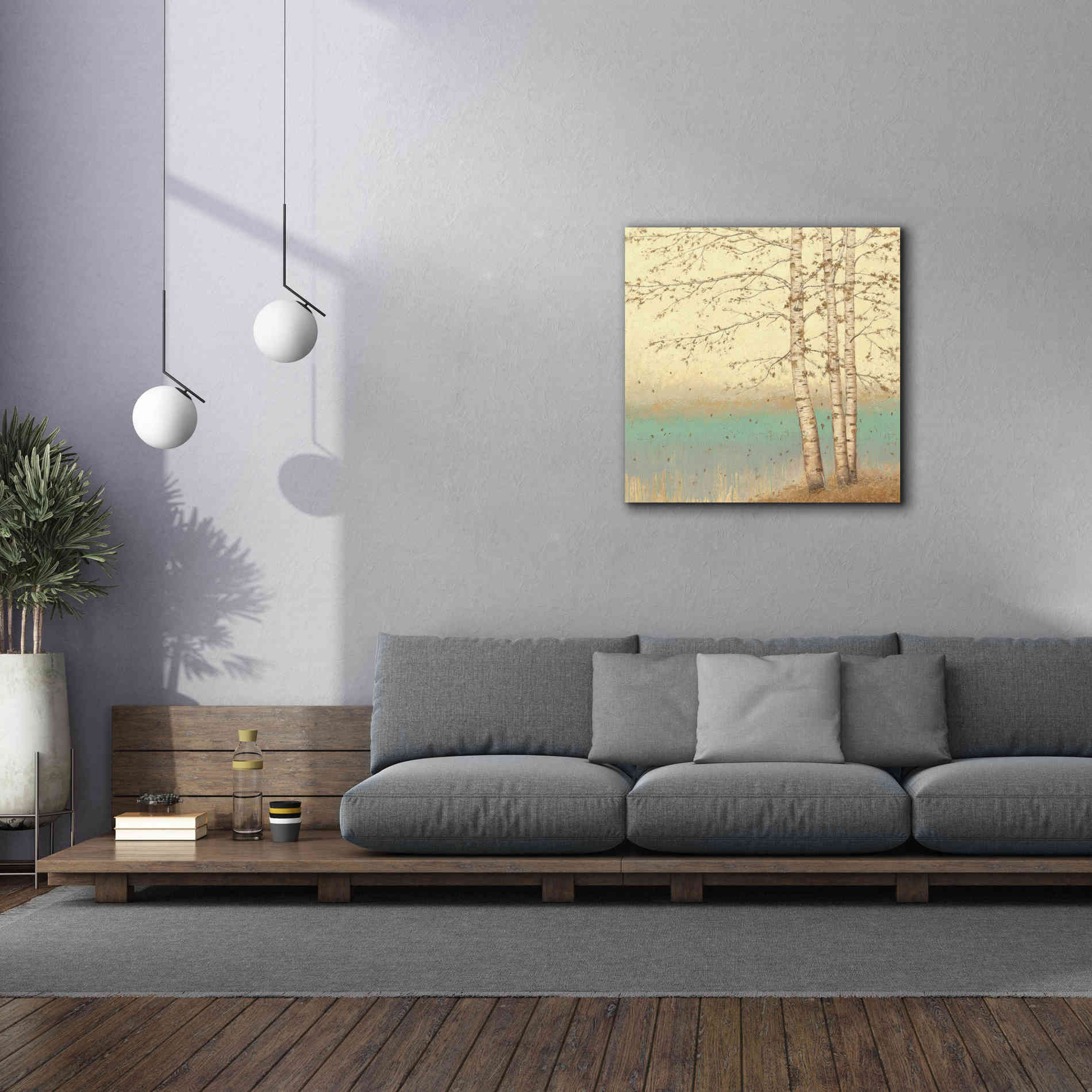 Epic Art 'Golden Birch II' by James Wiens, Canvas Wall Art,37 x 37