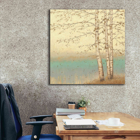 Image of Epic Art 'Golden Birch II' by James Wiens, Canvas Wall Art,37 x 37