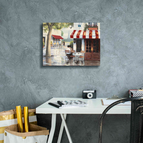 Image of Epic Art 'Relaxing at the Cafe II' by James Wiens, Canvas Wall Art,16 x 12